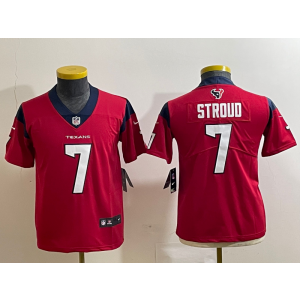 Nike Texans 7 C.J. Stroud Red Vapor Limited Youth Jersey Nike Texans 7 C.J. Stroud Red Vapor Limited Youth Jersey