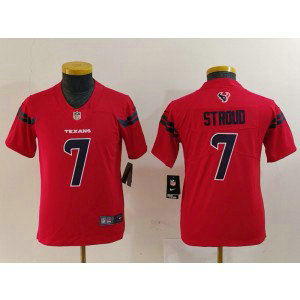 Nike Texans 7 C.J. Stroud Red Vapor Limited Youth Jersey Nike Texans 7 C.J. Stroud Red Vapor Limited Youth Jersey