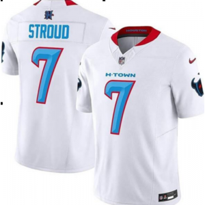 Nike Texans 7 C.J. Stroud White 2024 F.U.S.E. Vapor Limited Men Jersey