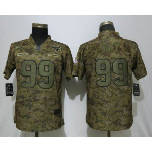 Nike Texans 99 J.J. Watt 2018 Camo Salute to Service Limited Women Jersey