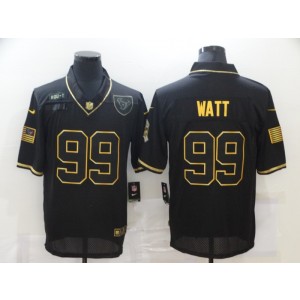 Nike Texans 99 J.J. Watt 2020 Black Gold Salute To Service Limited Men Jersey
