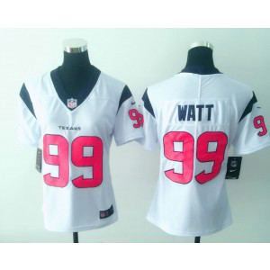 Nike Texans 99 J.J. Watt White Vapor Untouchable Women Limited Jersey