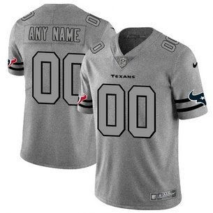 Nike Texans Customized 2019 Gray Gridiron Gray Vapor Untouchable Limited Jersey Nike Texans Customized 2019 Gray Gridiron Gray Vapor Untouchable Limited Jersey