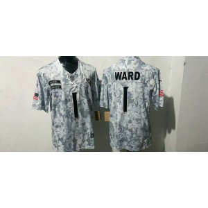 Nike Titans 1 Cameron Ward Arctic Camo 2024 F.U.S.E. Salute to Service Limited Men Jersey (Runs Small