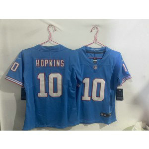 Nike Titans 10 DeAndre Hopkins Light Blue Vapor Limited Youth Jersey