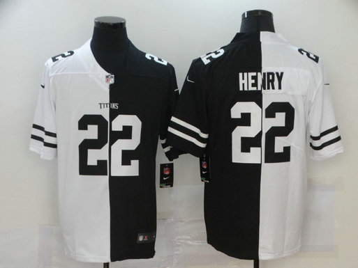 Nike Titans 22 Derrick Henry Black And White Split Vapor Untouchable Limited Jersey Nike Titans 22 Derrick Henry Black And White Split Vapor Untouchable Limited Jersey