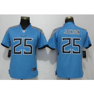 Nike Titans 25 Adoree' Jackson Light Blue 2018 Vapor Untouchable Limited Women Jersey