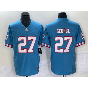 Nike Titans 27 Eddie George Blue 2023 F.U.S.E Vapor Limited Men Jersey Nike Titans 27 Eddie George Blue 2023 F.U.S.E Vapor Limited Men Jersey