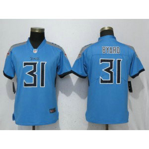 Nike Titans 31 Kevin Byard Light Blue 2018 Vapor Untouchable Limited Women Jersey