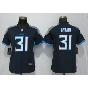 Nike Titans 31 Kevin Byard Navy Blue 2018 Vapor Untouchable Limted Women Jersey