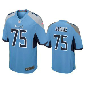 Nike Titans 75 Dillon Radunz Light Blue Vapor Untouchable Limited Men Jersey