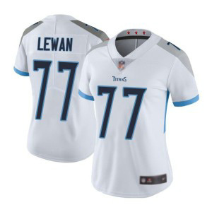Nike Titans 77 Taylor Lewan White Vapor Untouchable Limited Women Jersey(Run Small)