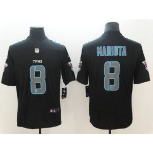Nike Titans 8 Marcus Mariota Black Vapor Impact Limited Men Jersey