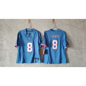 Nike Titans 8 Will Levis Blue F.U.S.E. Vapor Limited Youth Jersey