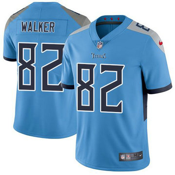 Nike Titans 82 Delanie Walker Light Blue New 2018 Vapor Untouchable Limited Jersey