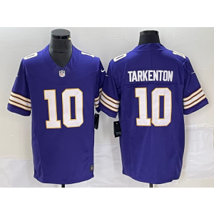 Nike Vikings 10 Fran Tarkenton Purple 2023 F.U.S.E Vapor Limited Men JerseyNike Vikings 10 Fran Tarkenton Purple 2023 New Neck Vapor Limited Men Jersey