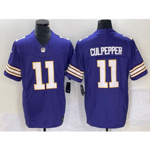 Nike Vikings 11 Daunte Culpepper Purple 2023 F.U.S.E. Vapor Limited Throwback Men Jersey Nike Vikings 11 Daunte Culpepper Purple 2023 F.U.S.E. Vapor Limited Throwback Men Jersey