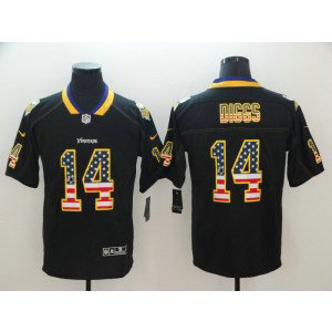 Nike Vikings 14 Stefon Diggs Black USA Flag Fashion Limited Men Jersey Nike Vikings 14 Stefon Diggs Black USA Flag Fashion Limited Men Jersey