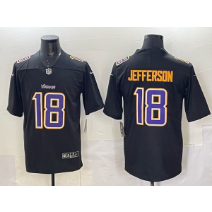 Nike Vikings 18 Jefferson Black Vapor Limited Men Jersey Nike Vikings 18 Jefferson Black Vapor Limited Men Jersey