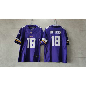 Nike Vikings 18 Justin Jefferson Purple 2023 F.U.S.E Vapor Limited Men Jersey Nike Vikings 18 Justin Jefferson Purple 2023 F.U.S.E Vapor Limited Men Jersey