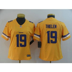 Nike Vikings 19 Adam Thielen Gold Inverted Legend Women Jersey Nike Vikings 19 Adam Thielen Gold Inverted Legend Women Jersey