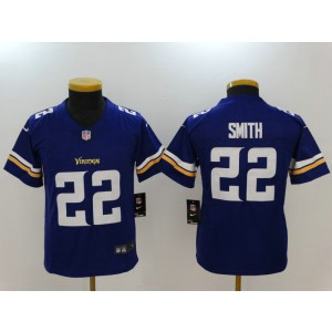 Nike Vikings 22 Harrison Smith Purple Vapor Untouchable Youth Limited Jersey