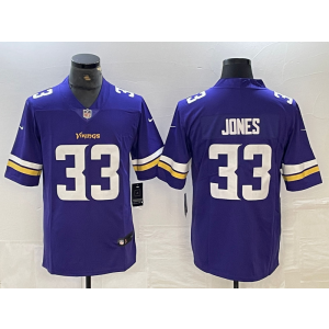 Nike Vikings 33 Aaron Jones Purple Vapor Untouchable Limited Men Jersey