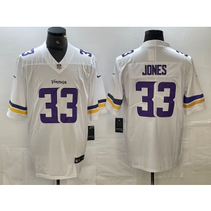 Nike Vikings 33 Aaron Jones White Vapor Untouchable Limited Men Jersey