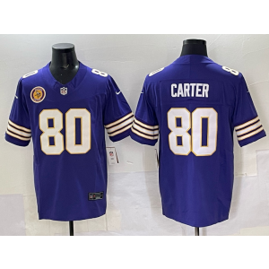 Nike Vikings 80 Carter Purple F.U.S.E. Vapor Limited Men Jersey Nike Vikings 80 Carter Purple F.U.S.E. Vapor Limited Men Jersey