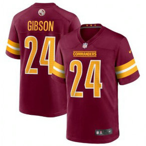Nike Washington Commanders 24 Antonio Gibson 2022 Burgundy Game Men Jersey