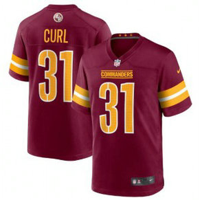 Nike Washington Commanders 31 Kamren Curl 2022 Burgundy Game Men Jersey