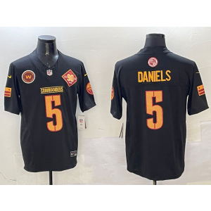 Nike Washington Commanders 5 Jayden Daniels Black Team Logo F.U.S.E. Vapor Limited Men Jersey Nike Washington Commanders 5 Jayden Daniels Black Team Logo F.U.S.E. Vapor Limited Men Jersey