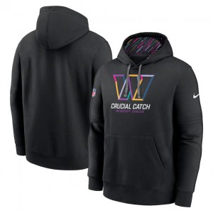 Nike Washington Commanders Black 2024 Crucial Catch Club Pullover Hoodie