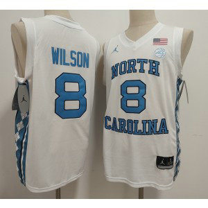 North Carolina Tar Heels 8 Caleb Wilson White Vapor Limited Men Jersey
