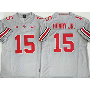 Ohio State Buckeyes 15 Chris Henry Jr Gray F.U.S.E. Vapor Limited Men Jersey