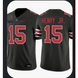 Ohio State Buckeyes 15 Henry Jr Black Vapor Limited Men Jersey