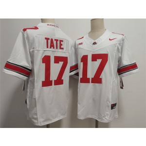 Ohio State Buckeyes 17 Carnell Tate White F.U.S.E. Vapor Limited Men Jersey Ohio State Buckeyes 17 Carnell Tate White F.U.S.E. Vapor Limited Men Jersey