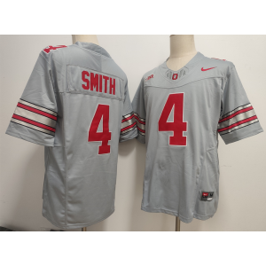 Ohio State Buckeyes 4 Jeremiah Smith Grey 2026 New F.U.S.E. Vapor Limited Men Jersey