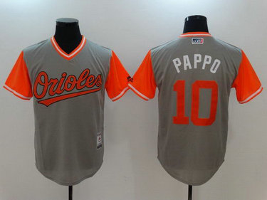 Orioles 10 Adam Jones Pappo Gray 2017 Players Weekend Nickname Jersey