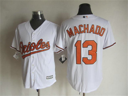 Orioles 13 Manny Machado White New Cool Base MLB Jersey