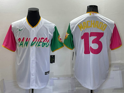 Padres 13 Manny Machado White Nike 2022 City Connect Cool Base Jerseys Padres 13 Manny Machado White Nike 2022 City Connect Cool Base Jerseys