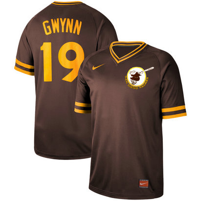 Padres 19 Tony Gwynn Brown Throwback Jersey