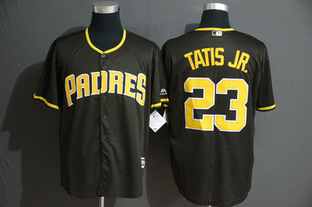 Padres 23 Fernando Tatis Jr. Black Cool Base Jersey