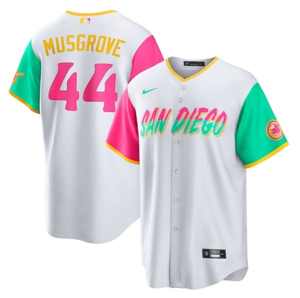 Padres 44 Joe Musgrove White Nike 2022 City Connect Cool Base Jersey