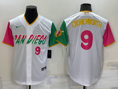 Padres 9 Jake Cronenworth White Nike 2022 City Connect Cool Base Jersey