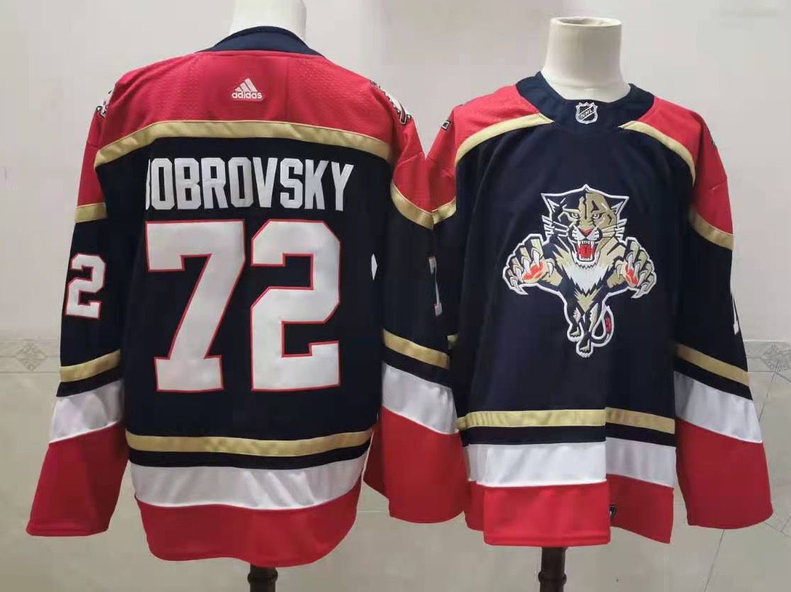 Panthers 72 Sergei Bobrovsky Black 2020-21 Reverse Retro Adidas Jersey