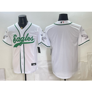 Philadelphia Eagles Blank White Baseball Vapor Limited Men Jersey