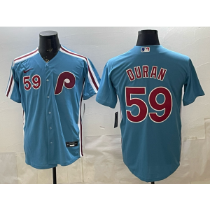 Philadelphia Phillies 59 Duran Blue Cool Base Men Jersey Philadelphia Phillies 59 Duran Blue Cool Base Men Jersey
