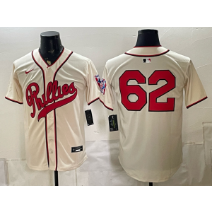 Philadelphia Phillies 62 Cream Men Jersey