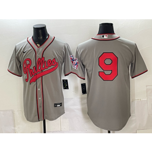 Philadelphia Phillies 9 Merrifield Grey Throwback Men Jersey